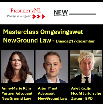 Masterclass Omgevingswet in samenwerking met NewGround Law | 17 december