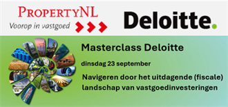 Masterclass Deloitte - Navigeren door het uitdagende (fiscale) landschap van vastgoedinvesteringendinsdag 23 september 