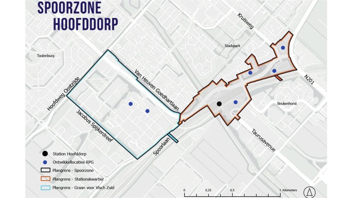 RPGroup sluit met Haarlemmermeer overeenkomst over Spoorzone Hoofddorp